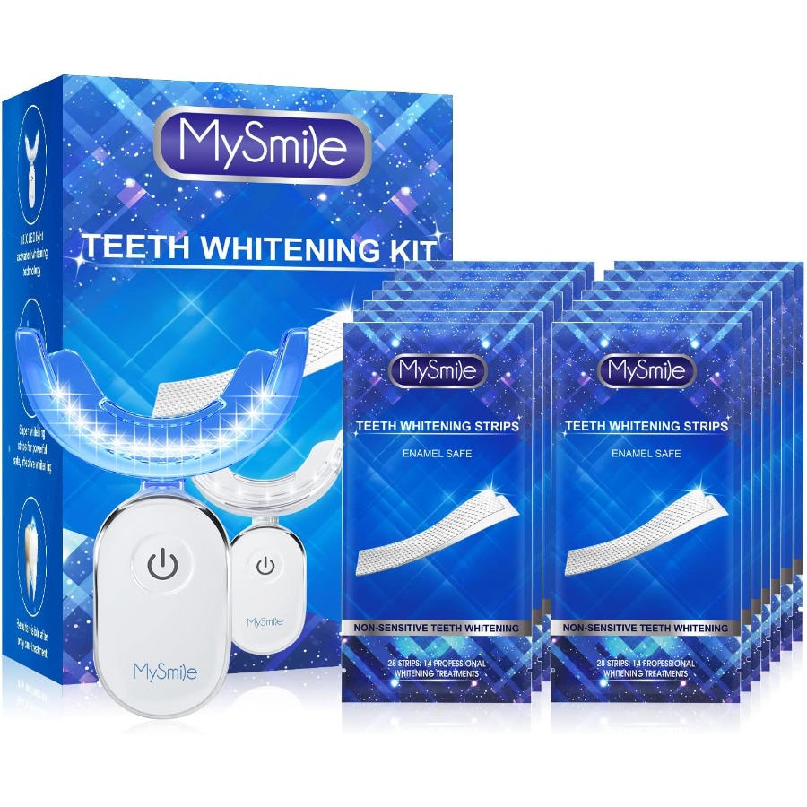 Teeth Whitening Light Kit - Teeth Whitening Strips Kit with 14