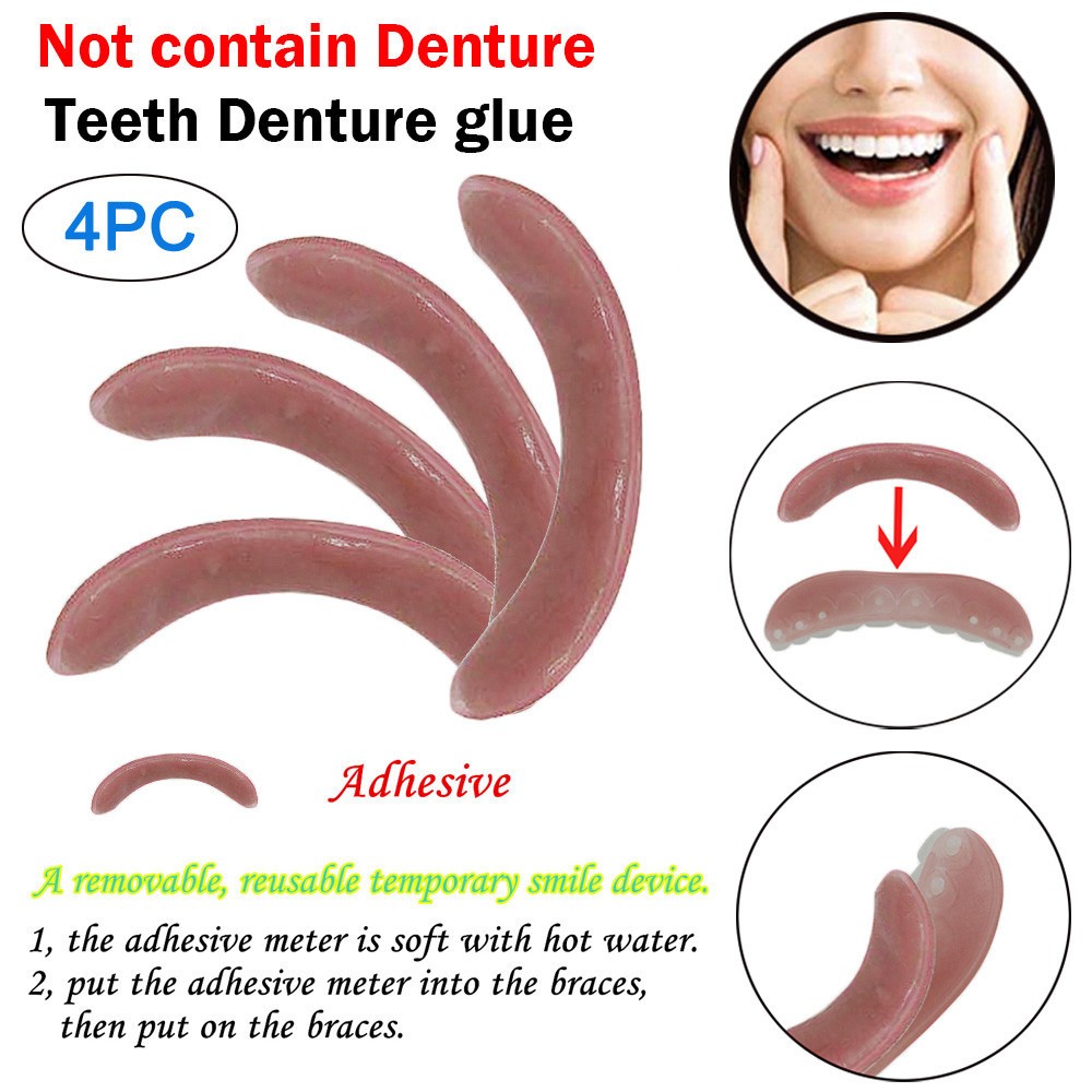 Teeth Whitening For Braces - 4/8 Pcs Whitening Braces Adhesive Strip