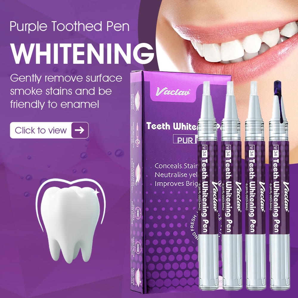 Teeth Whitening Results - Vaclav V34 Purple teeth whitening gel