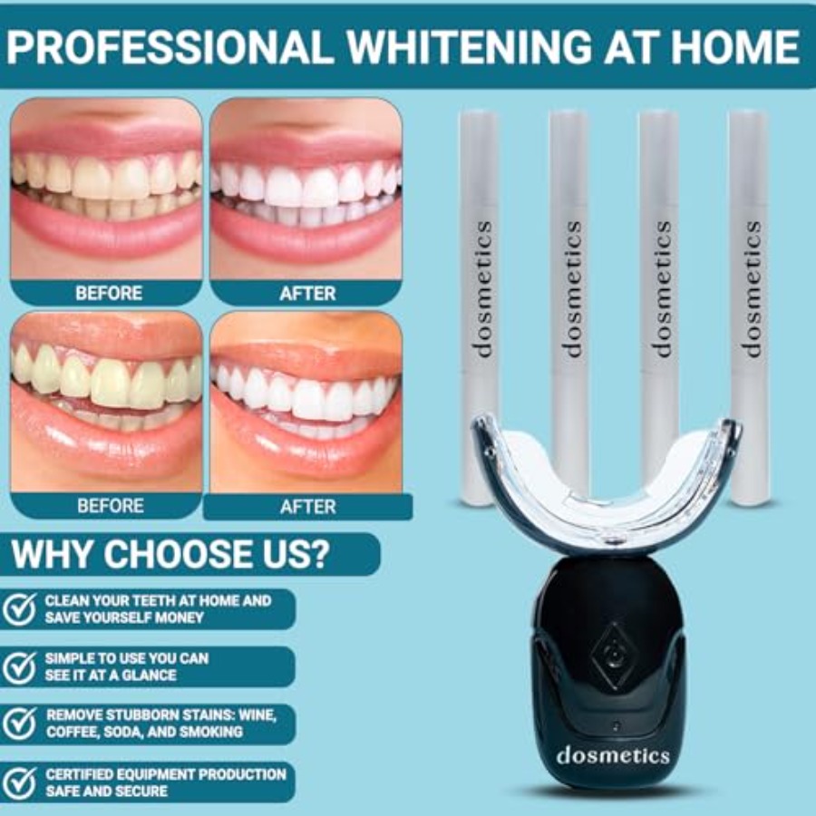 Teeth Whitening Kit with LED L - Teeth Whitening Light Kit avaliação e preço