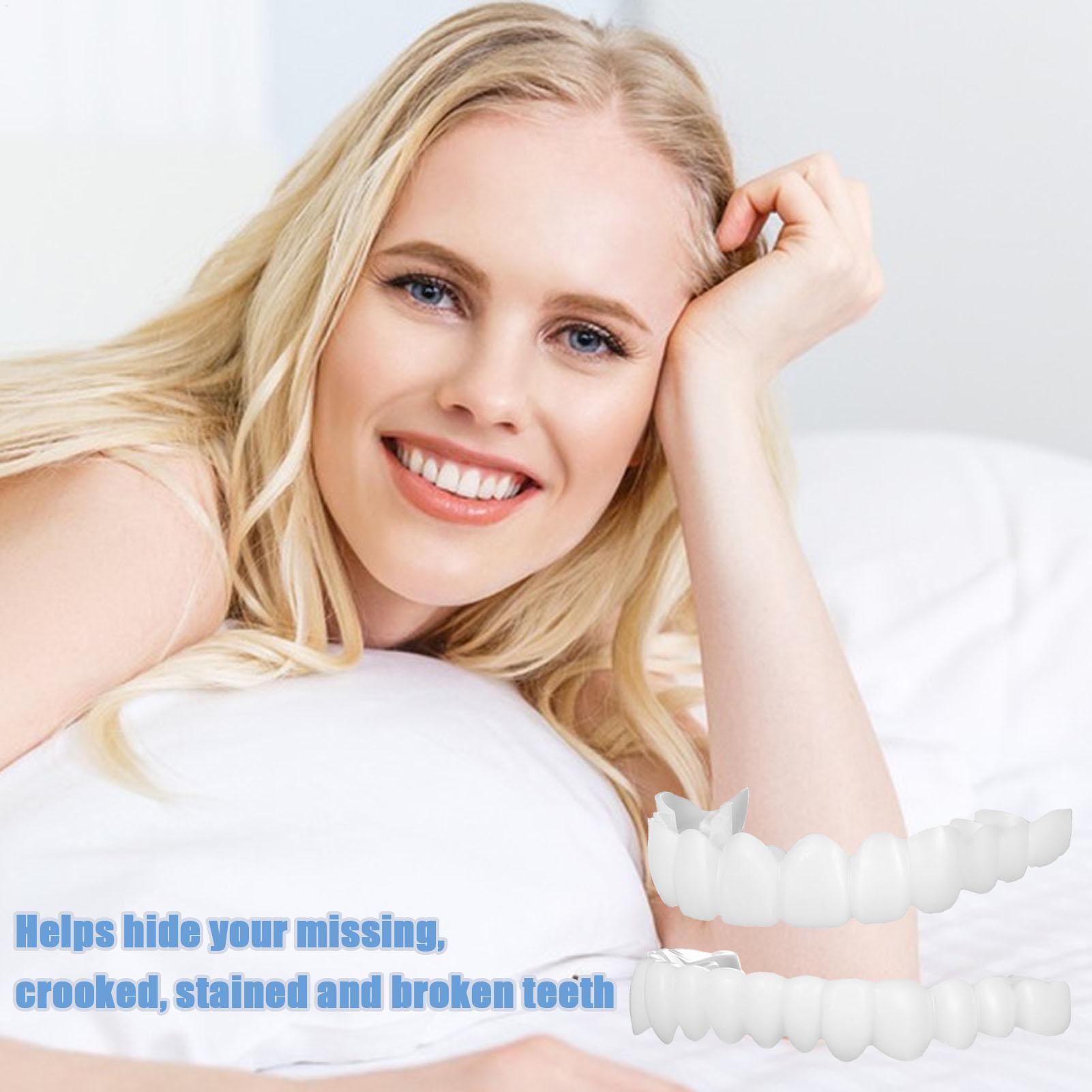 Dental Upper Lower Fake Teeth  - Teeth Whitening For Braces avaliação e preço