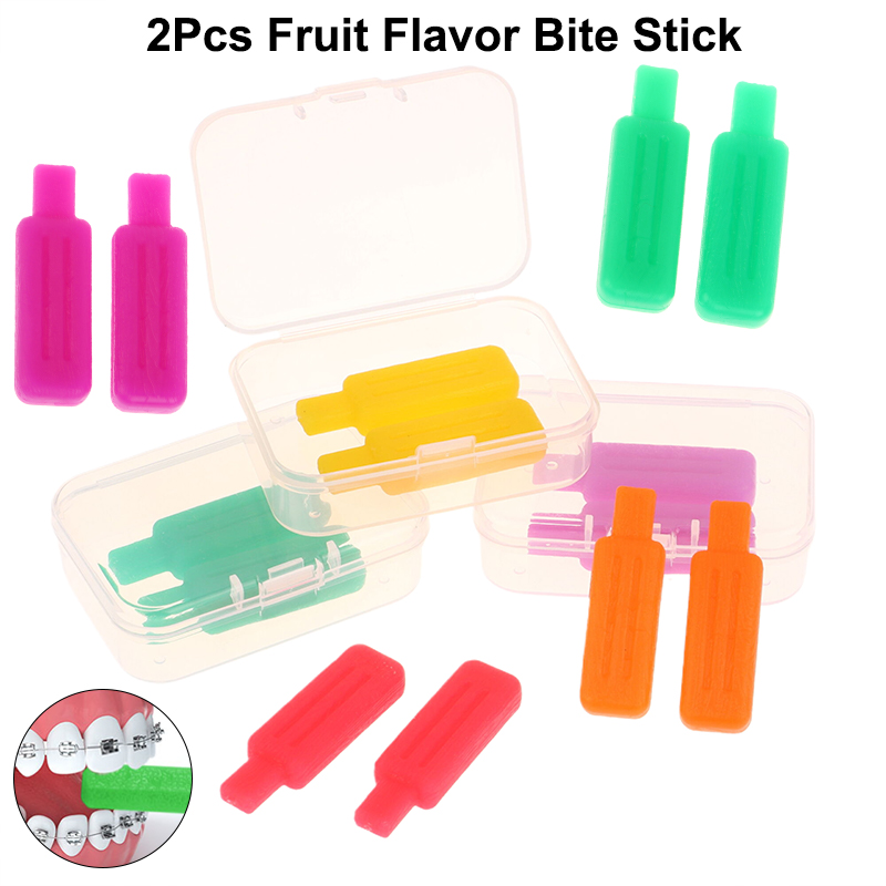 2Pcs Fruit Flavor Teeth Aligne - Teeth Whitening With Trays avaliação e preço
