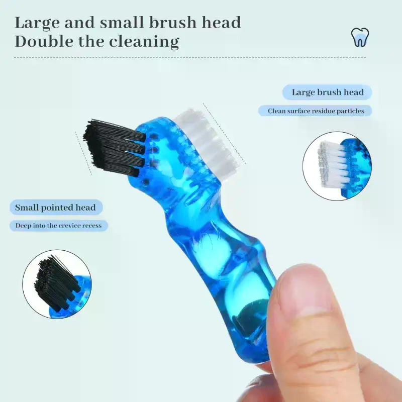 1Pcs Mini Denture Cleaning Bru - Teeth Whitening For Braces avaliação e preço