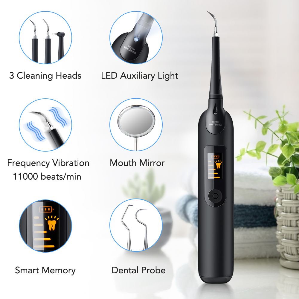 Teeth Tartar Remover Electric  - Teeth Whitening Light Kit avaliação e preço