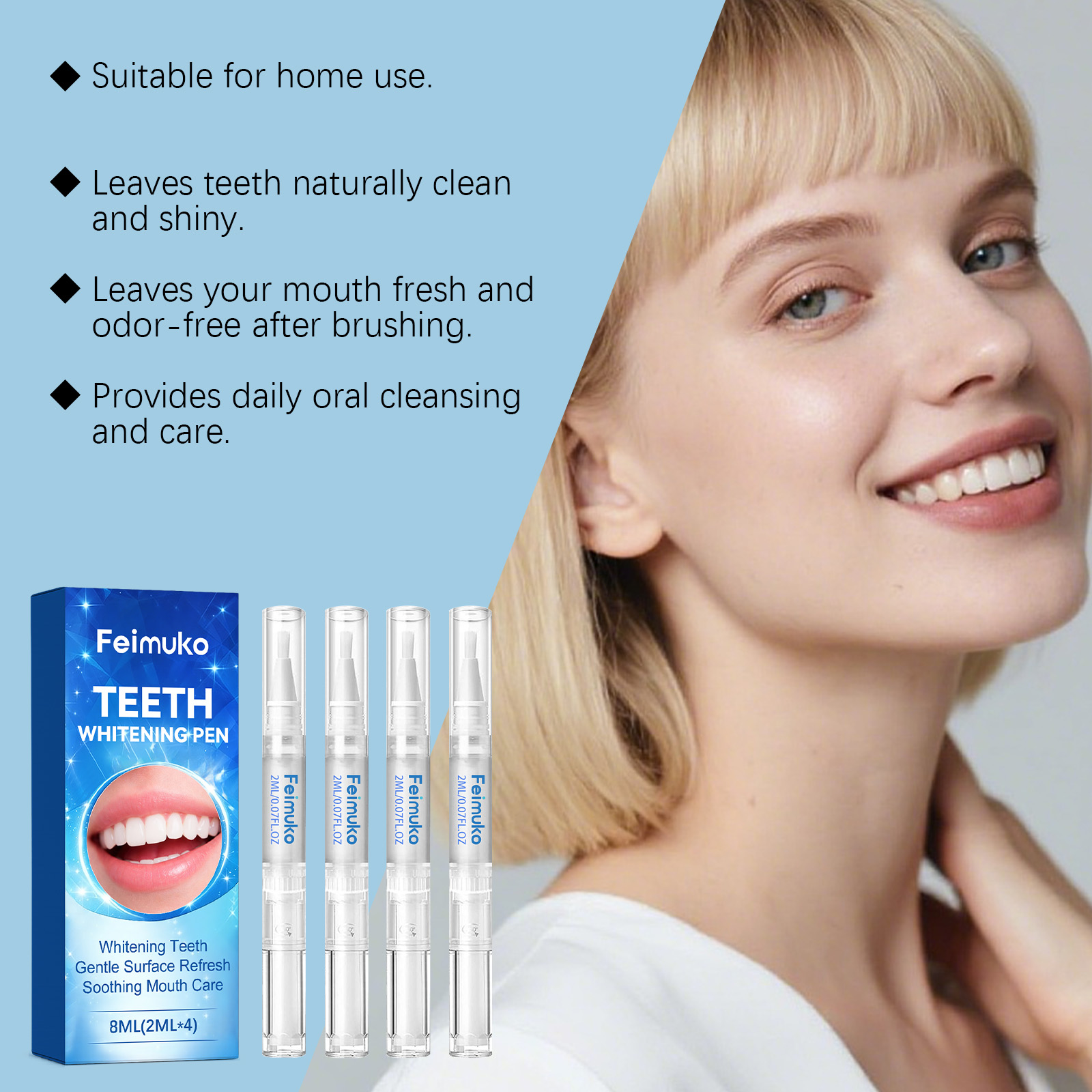 Feimuko 8ml Teeth Gel Pen Gent - Teeth Whitening App avaliação e preço