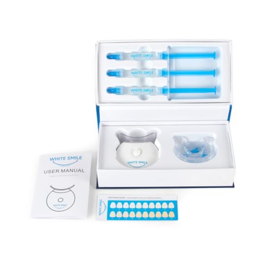 WHITE SMILE Teeth Whitening Ki - Teeth Whitening Light Kit avaliação e preço