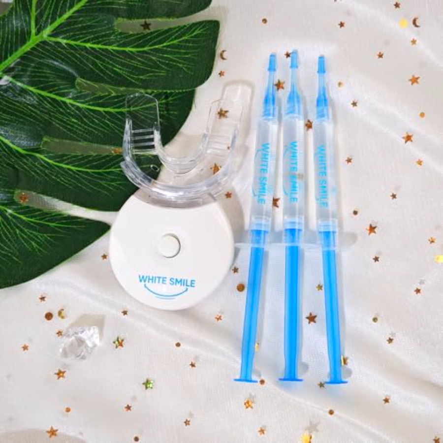 WHITE SMILE Teeth Whitening Ki - Teeth Whitening Light Kit avaliação e preço
