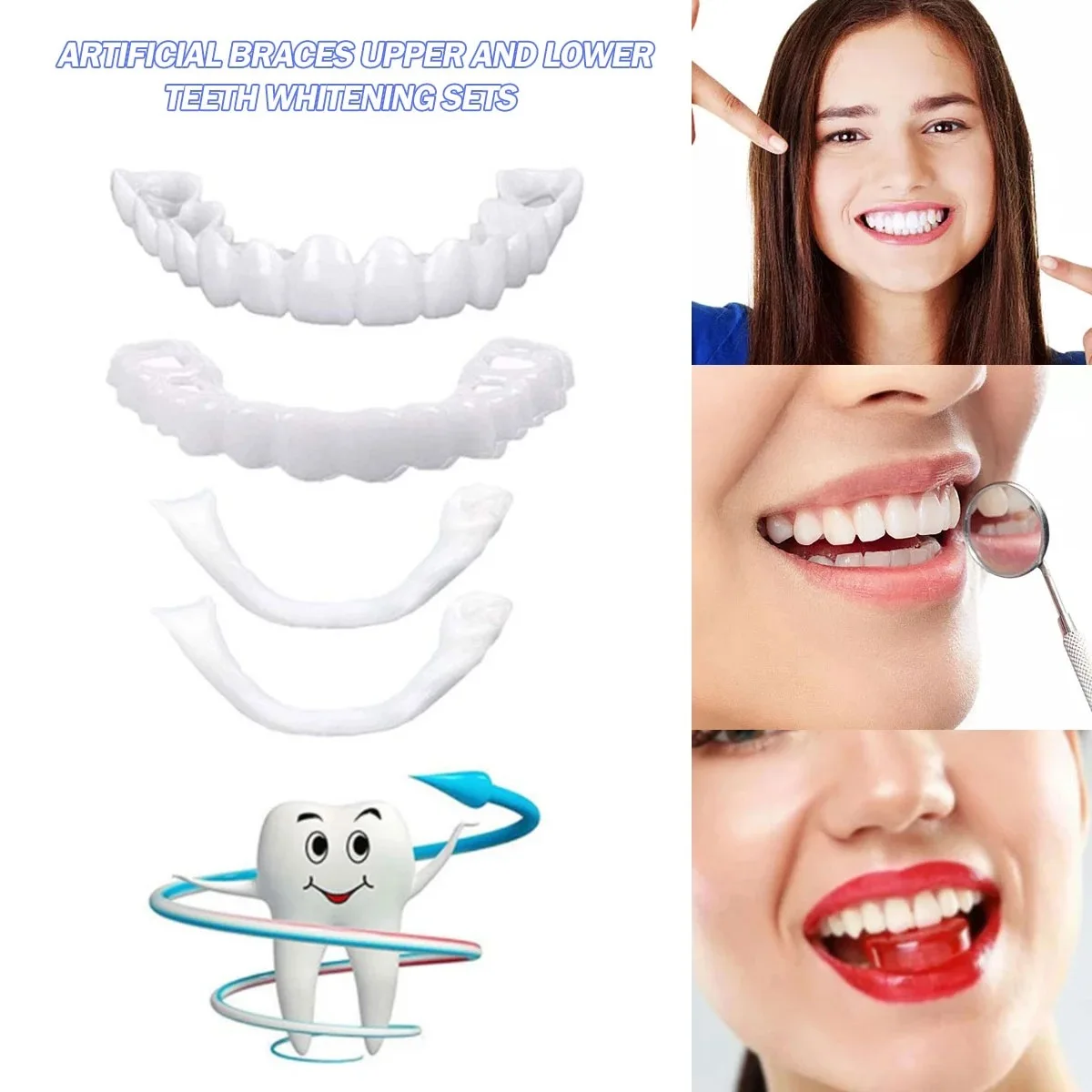 Teeth Veneers Whitening Dentur - Teeth Whitening For Braces avaliação e preço