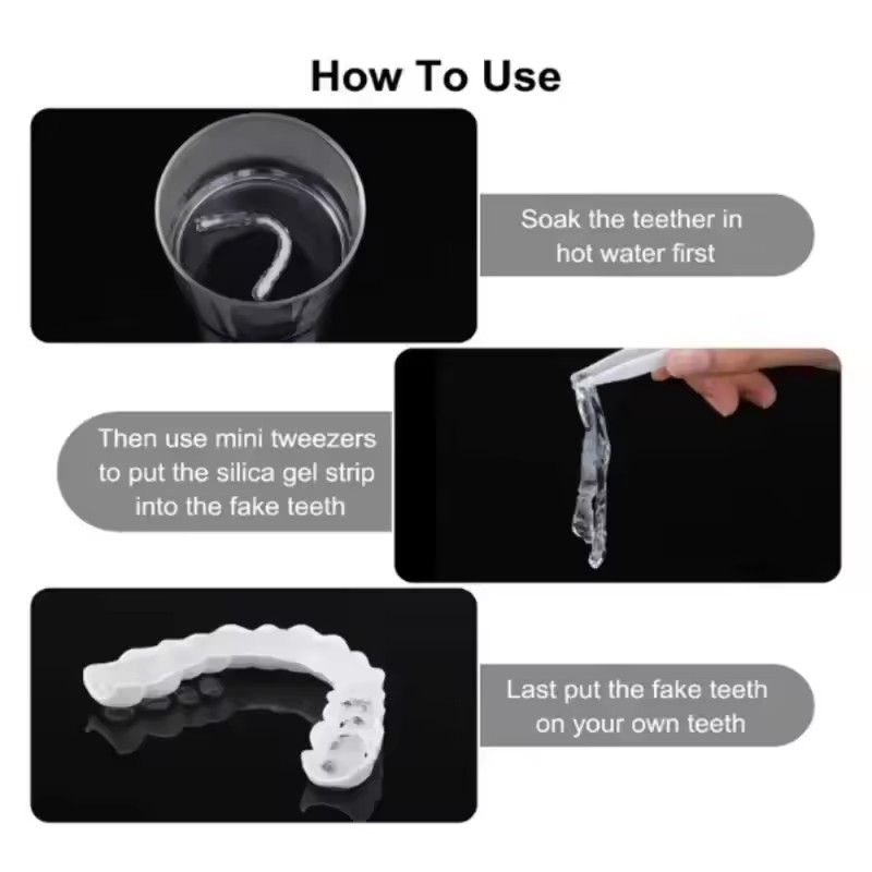 Teeth Veneers Whitening Dentur - Teeth Whitening For Braces avaliação e preço