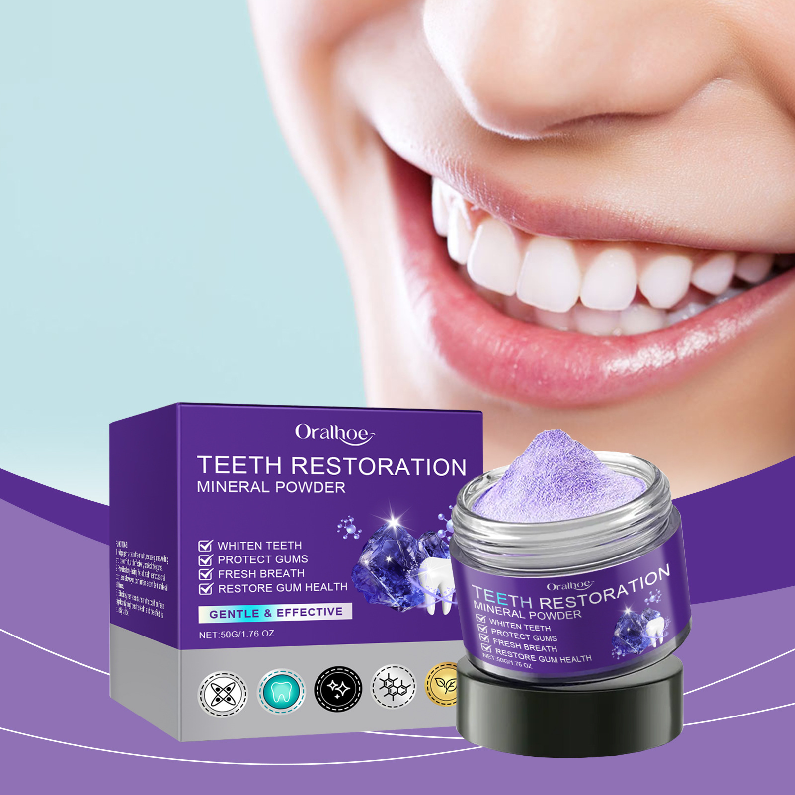 Teeth Restoration Mineral Powd - Teeth Whitening Results avaliação e preço