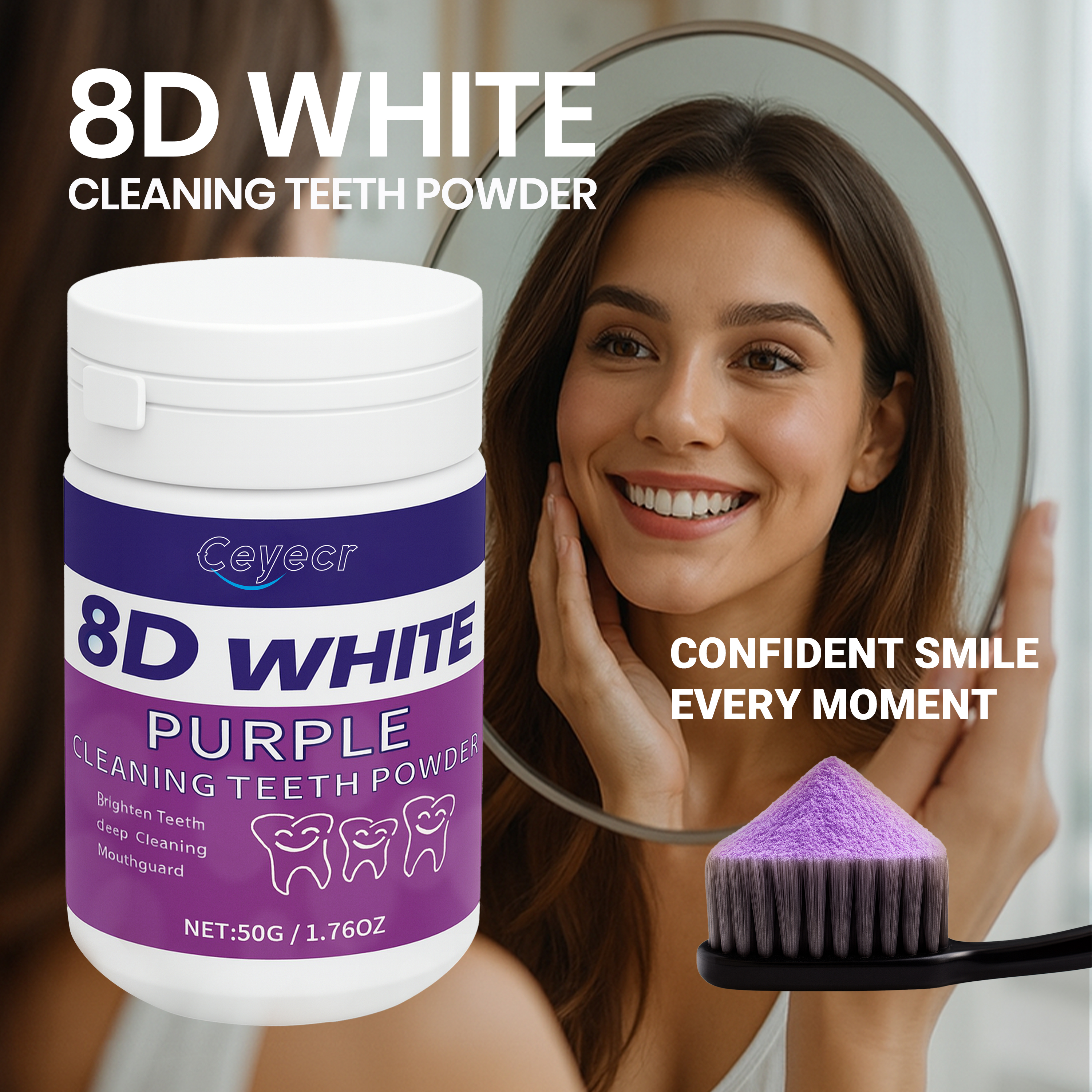 8D white Teeth Whitening Powde - Teeth Whitening Results avaliação e preço