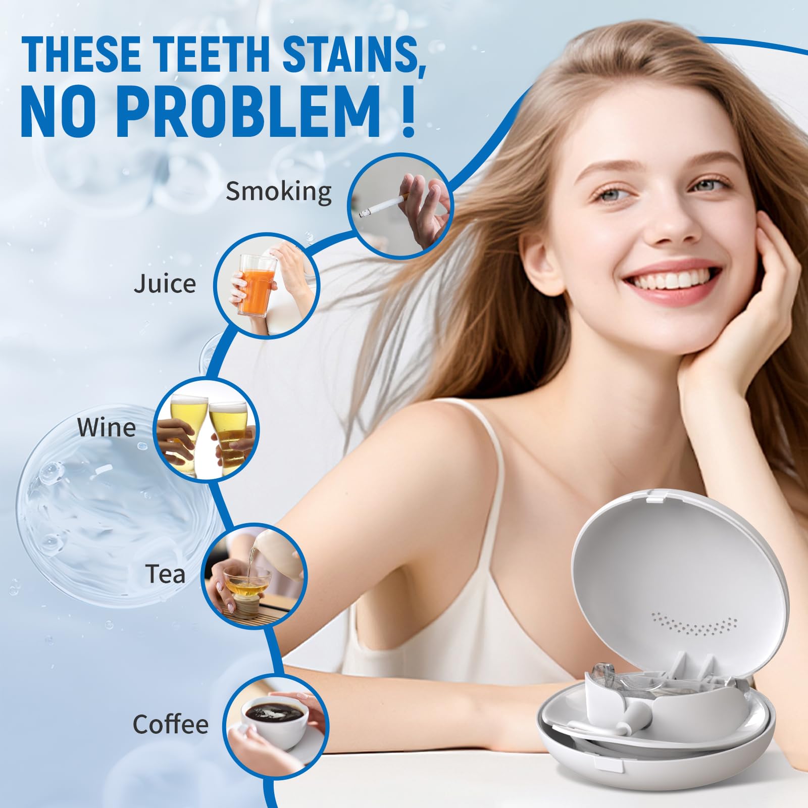 Teeth Whitening Kit 18 Diode R - Teeth Whitening With Trays avaliação e preço