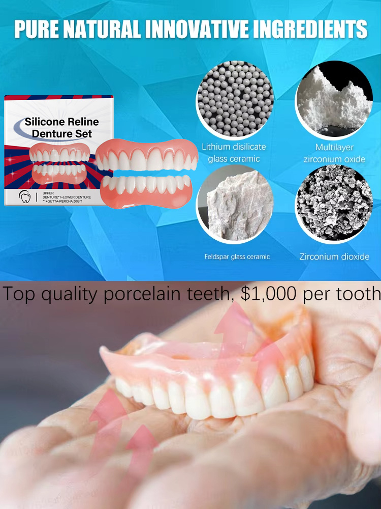 False Teeth Silicone Upper Low - Teeth Whitening For Braces avaliação e preço