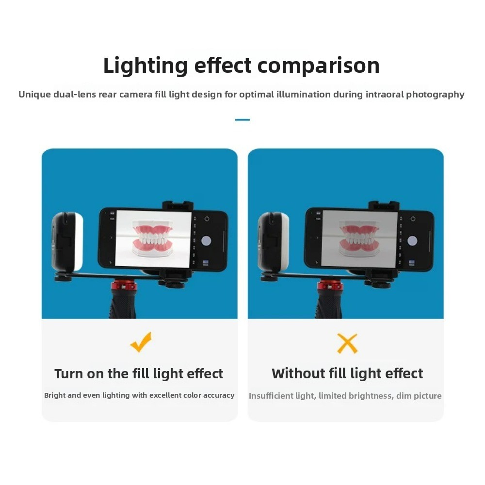 Dental Photography Light, Blue - Teeth Whitening Light Kit avaliação e preço