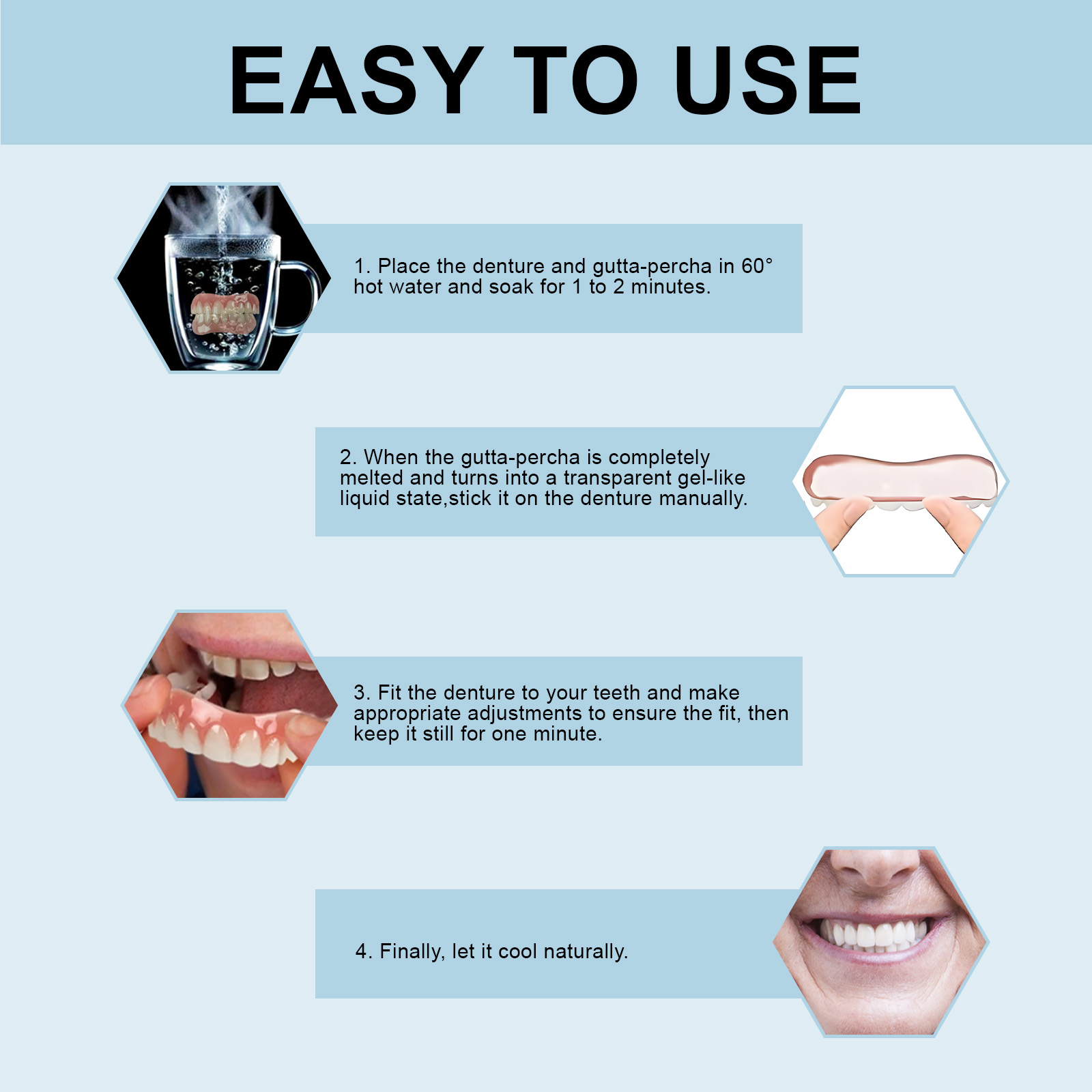 Silicone Denture Set Fit Tempo - Teeth Whitening For Braces avaliação e preço