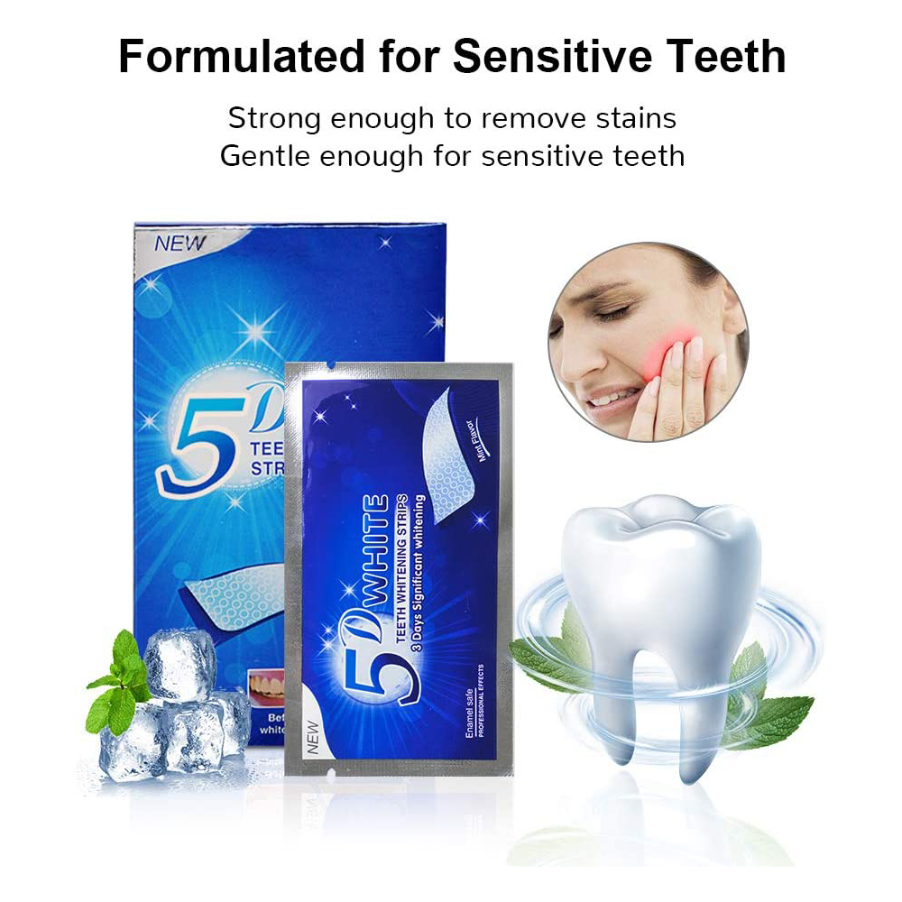 5D White Teeth Whitening Strip - Teeth Whitening Results avaliação e preço