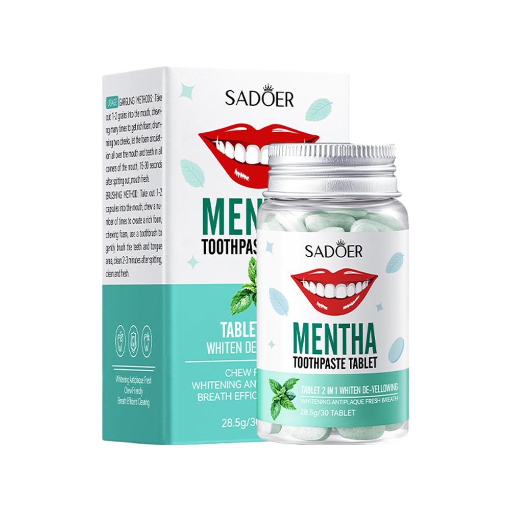 Mint Solid Toothpaste Tablets  - Teeth Whitening App avaliação e preço